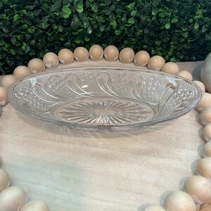Beatty-Brady Glass Co. No. 101 | Indiana Feather | Oval Relish Dish | EAPG